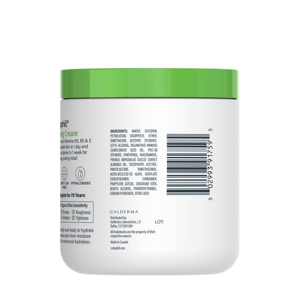 Cetaphil Moisturizing Face and Body Cream for Dry Skin - 16oz