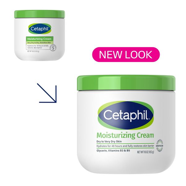 Cetaphil Moisturizing Face and Body Cream for Dry Skin - 16oz