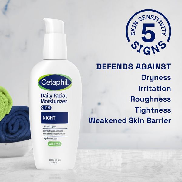 Cetaphil Daily Oil Free Face Moisturizer for Night - 3oz