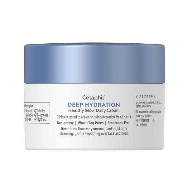 Cetaphil Daily Deep Hydrating Face Moisturizer Cream for Dry Skin - 1.7oz