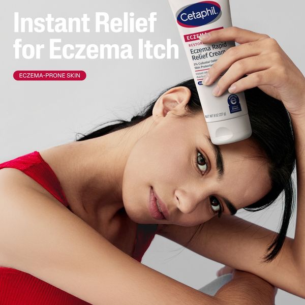 Cetaphil Restoraderm Flare-Up Eczema Relief Body Cream, 2% Colloidal Oatmeal - Unscented - 8oz