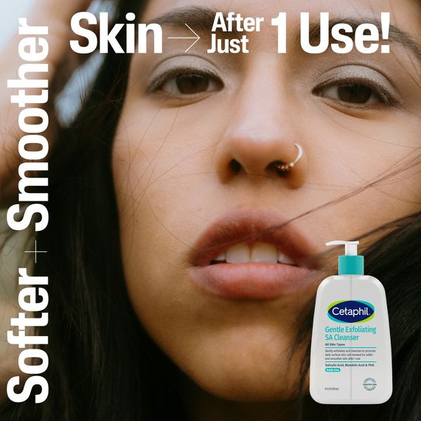 Cetaphil Gentle Exfoliating Salicylic Acid Face Wash Cleanser - Unscented - 16 fl oz