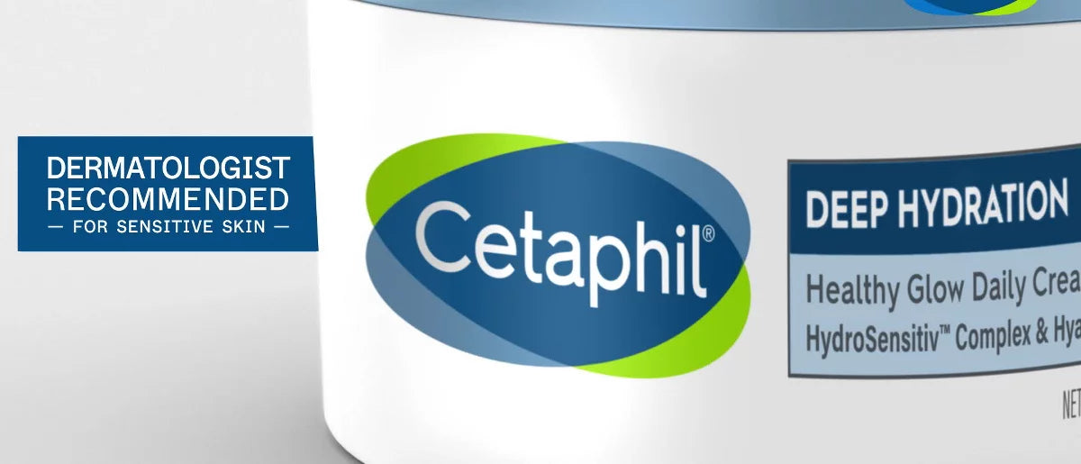 Cetaphil Daily Deep Hydrating Face Moisturizer Cream for Dry Skin - 1.7oz