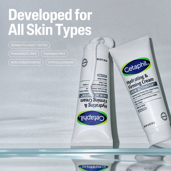 Cetaphil Hydrating & Skin Firming Anti Aging Cream for Face, Neck and Chest - 3.4oz