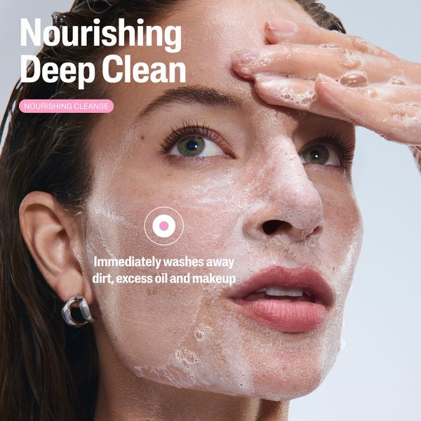 Cetaphil Nourishing Oil to Foam Face Wash Cleanser & Makeup Remover - 8 fl oz