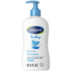 Cetaphil Baby Wash and Shampoo with Calendula, Tear Free and Hypoallergenic - 13.5 fl oz