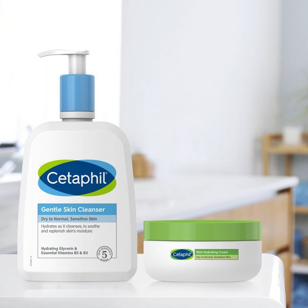 Cetaphil Gentle Face Wash Cleanser for Normal to Dry Skin - 16 fl oz