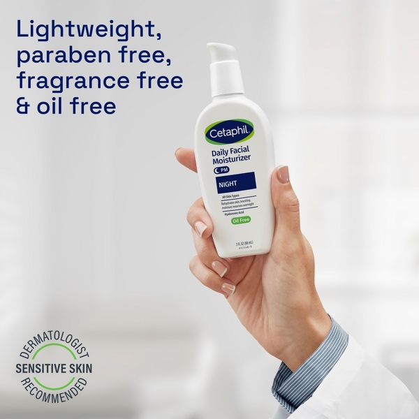 Cetaphil Daily Oil Free Face Moisturizer for Night - 3oz