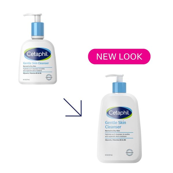 Cetaphil Gentle Face Wash Cleanser for Normal to Dry Skin - 16 fl oz
