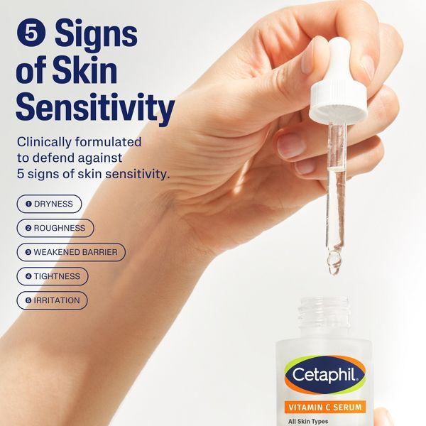 Cetaphil Brightening Vitamin C Face Serum with Niacinamide - 1 fl oz