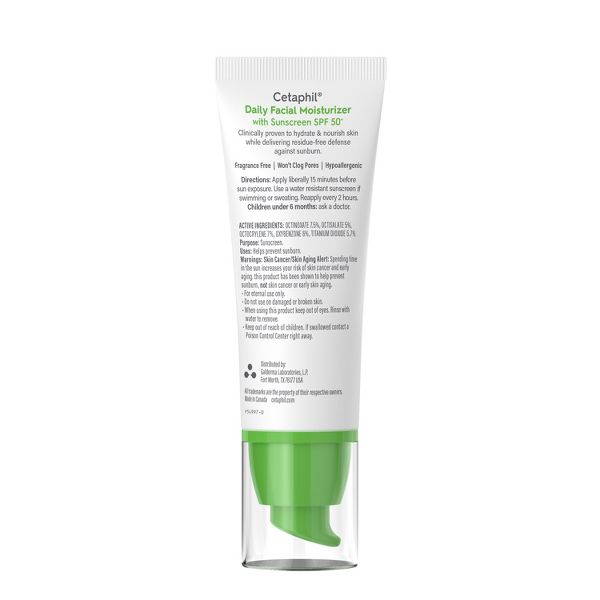 Cetaphil Daily Face Moisturizer Sunscreen Lotion - SPF 50 - 1.7 fl oz