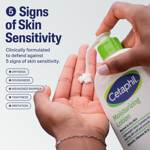 Cetaphil Moisturizing Face and Body Lotion for Dry Skin, Unscented - 16 fl oz