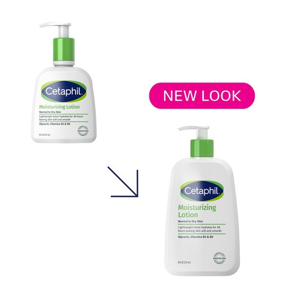 Cetaphil Moisturizing Face and Body Lotion for Dry Skin, Unscented - 16 fl oz