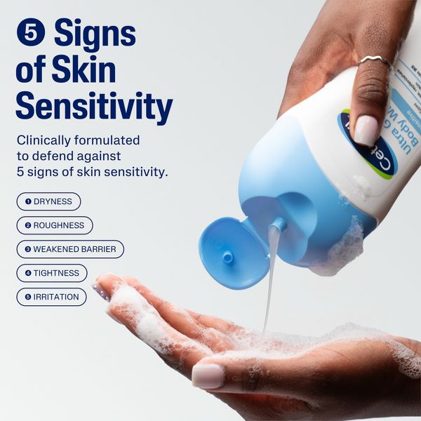 Cetaphil Ultra Gentle Sensitive Body Wash - Fragrance Free - 16.9 fl oz